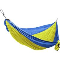 Grand Trunk Single Parachute Nylon Hammock - Yellow / Blue - Single Parachute Nylon Hammock                                                                                                                        