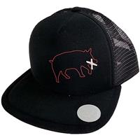 Men's YES Pig Trucker Hat  - Black - Men's YES Pig Trucker Hat                                                                                                                             