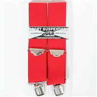 Winter Pant Suspenders - Red