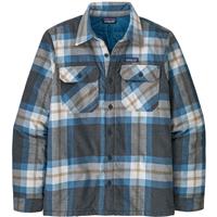 Men's Insulated Organic Cotton MW Fjord Flannel Shirt - Forestry / Ink Black (FYIN)