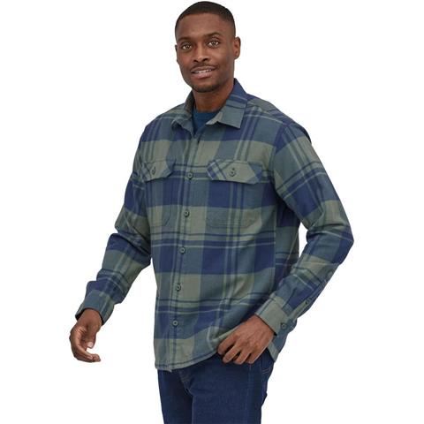 Men&#39;s Longsleeve Organic Cotton Midweight Fjord Flannel Shirt