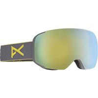 M2 Goggles + Bonus Lens - Gray Frame with Gold Chrome and Blue Lagoon Lenses
