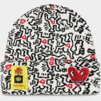 Keith Haring Beanie - Keith Haring White