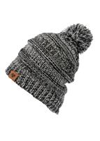 Springfield Knit Pom Hat - Black (16009) - Obermeyer Springfield Knit Pom Hat - WinterKids.com                                                                                                   