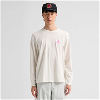 Unisex Elite Long Sleeve T-Shirt - Stout White / Shockwave Pink