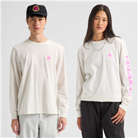 Unisex Elite Long Sleeve T-Shirt - Stout White / Shockwave Pink