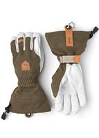 Army Leather Patrol Gauntlet 5 Finger Glove - Olive (870) - Hestra Army Leather Patrol Gauntlet 5 Finger Glove - WinterMen.com                                                                                    