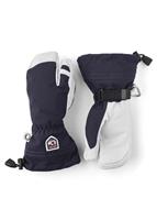 Junior Army Leather Heli Ski 3 Finger Glove