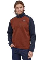 Men's Better Sweater 1/4 Zip - Barn Red with New Navy (BRNE) - Men's Better Sweater 1/4 Zip                                                                                                                          