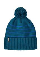 Powder Town Beanie - Perennial Stripe Knit / Steller Blue (PSBL) - Patagonia Powder Town Beanie                                                                                                                          