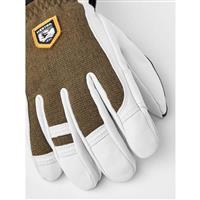 Army Leather Patrol  5 Finger Glove - Olive (870)