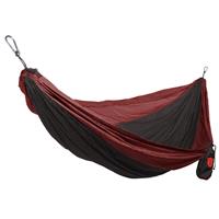 Grand Trunk Double Parachute Nylon Hammock - Crimson / Char