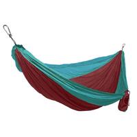Grand Trunk Double Parachute Nylon Hammock - Maroon / Aqua