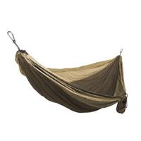 Grand Trunk Double Parachute Nylon Hammock - Brown/Khaki