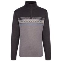 Men's Stefan Sweater - Charcoal Htr / Twig / Flax / Chambray