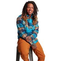 Men's Brighton Premium Flannel - Bay Blue Chunk Plaid - Men's Brighton Premium Flannel                                                                                                                        