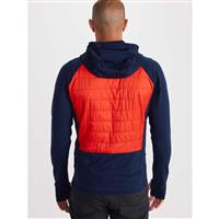 Men's Variant Hybrid Hoody - Arctic Navy / Victory Red - Men's Variant Hybrid Hoody - Wintermen.com                                                                                                            