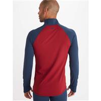 Men's Baselayer 1/2 Zip - Brick / Dark Indigo - Men's Baselayer 1/2 Zip - Wintermen.com                                                                                                               