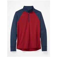 Men's Baselayer 1/2 Zip - Brick / Dark Indigo - Men's Baselayer 1/2 Zip - Wintermen.com                                                                                                               