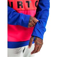 Burton Crown Bonded Performance Fleece Pullover - Men's - Cobalt Blue / Potent Pink / Lunar Gray
