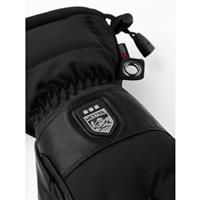 Power Heater Gauntlet - 5 Finger Glove - Black / Black (100100)