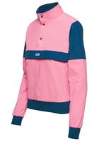 Women's 3-Snap Pouch Pullover - Pink / Navy - Women's 3-Snap Pouch Pullover                                                                                                                         
