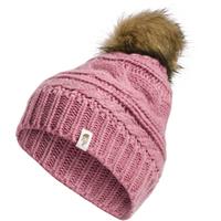 Triple Cable Beanie - Mesa Rose Heath
