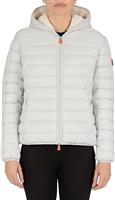 Women's Save The Duck Nathan Hooded Sherpa Lined Jacket - Frozen Grey
