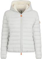 Women's Save The Duck Nathan Hooded Sherpa Lined Jacket - Frozen Grey