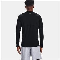 Men's ColdGear Armour Fitted Crew - Black / White