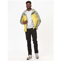 Men's PreCip Eco Jacket - Limelight / Vetiver