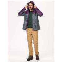 Men's PreCip Eco Jacket - Steel Onyx / Purple Fig