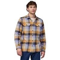 Men's Longsleeve Organic Cotton Midweight Fjord Flannel Shirt - Guides / Dried Mango (GDMA)