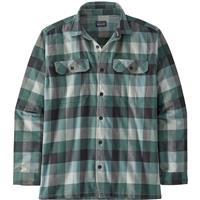 Men's Longsleeve Organic Cotton Midweight Fjord Flannel Shirt - Guides / Nouveau Green (GDNU)