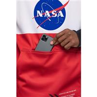 Men's Bonded Fleece Pullover Hoody - Nasa Black Colorblock