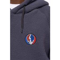 Men's Buttermilk Sherpa Fleece Hoodie - Grateful Dead Rhino Grey