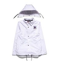 Men's Waterproof Coaches Jacket - White