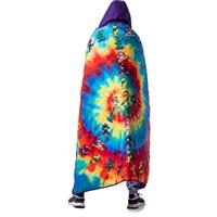 Waterproof Hooded Puffer Blanket - Grateful Dead Purple Tie Dye