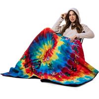 Waterproof Hooded Puffer Blanket - Grateful Dead Purple Tie Dye