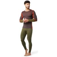 Men's Intraknit Merino 200 Colorblock Crew - Shale-Picante