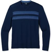 Men's Sparwood Stripe Crew Sweater - Deep Navy Heather / Laguna Blue Heather