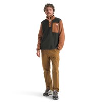Men's Yumiori 1/4 Zip - Asphalt Grey / Burnt Umber / Summit Gold