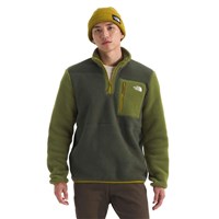 Men's Yumiori 1/4 Zip - New Taupe Green / Woodland Green / Deep Dijon