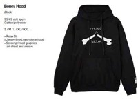 Men's Spring Break Bones Snowboard Hoodie - Black