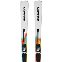 Men's Addikt Pro 76 Skis + Men's MI 12 GW Bindings - White / Turquoise / Orange