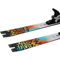 Men's Addikt Pro 76 Skis + Men's MI 12 GW Bindings - White / Turquoise / Orange