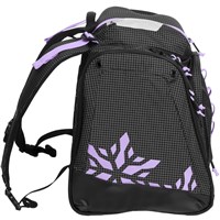 Powder Trekker Ski Boot Backpack - Black / White / Lavender