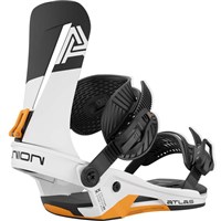 Men's Atlas Snowboard Bindings - White / Orange