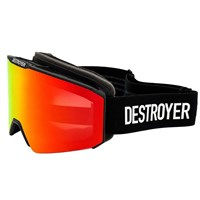 Hard Coin Goggle - Black / White Frame w/ Red + Yellow Lenses (81901012)