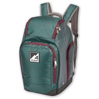 Alpine Ski Boot Backpack – Water-Resistant Gear Bag - Green / Cranberry